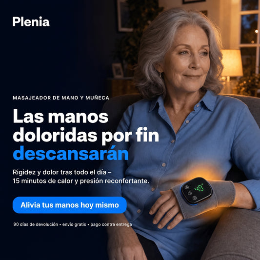 Plenia - Masajeador de manos y muñecas 3 en 1