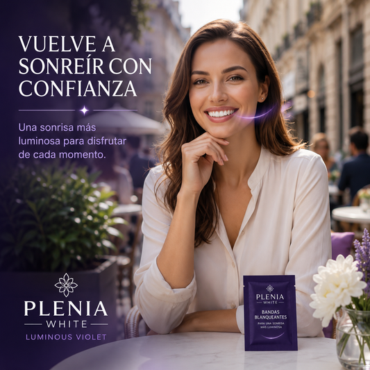 Plenia White - Bandas blanqueantes para dientes perfectos | 1+1 GRATIS | PAGO CONTRAREEMBOLSO