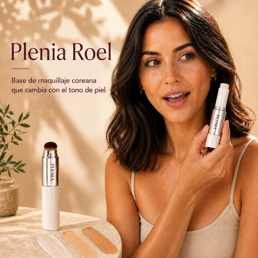 Plenia Roel - Base de maquillaje coreana que cambia con el tono de piel | 1+1 GRATIS - PAGO CONTRAREEMBOLSO