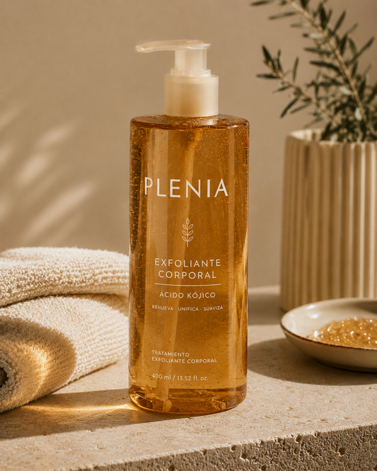 Plenia - Exfoliante corporal de Ácido Kójico | 1+1 GRATIS - PAGO CONTRAREEMBOLSO