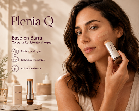 Plenia Q - Base en Barra Coreana Resistente al Agua | 1+1 GRATIS - PAGO CONTRAREEMBOLSO