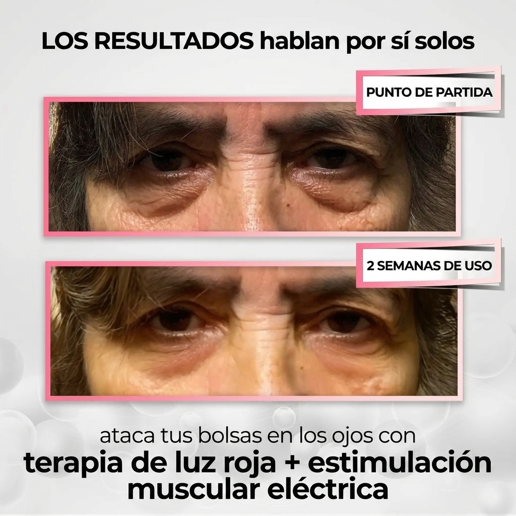 Plenia Eye 2 en 1: Terapia de Luz Roja para eliminar las bolsas de los ojos