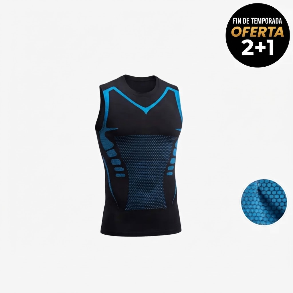 Plenia |Camiseta de Compresión para Hombre con Efecto Sauna