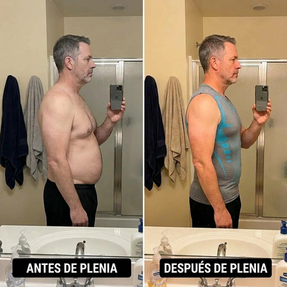 Plenia |Camiseta de Compresión para Hombre con Efecto Sauna
