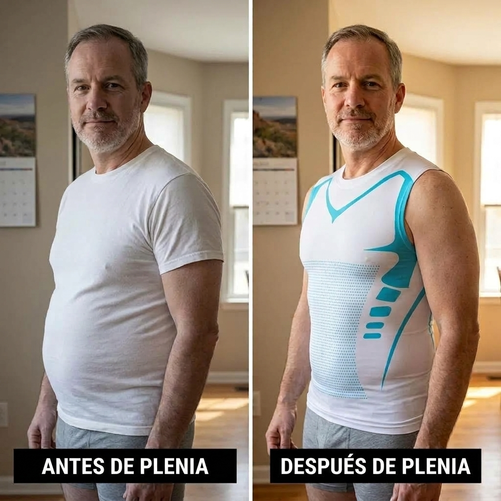 Plenia |Camiseta de Compresión para Hombre con Efecto Sauna