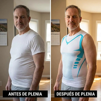Plenia |Camiseta de Compresión para Hombre con Efecto Sauna