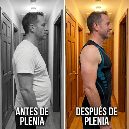 Plenia |Camiseta de Compresión para Hombre con Efecto Sauna