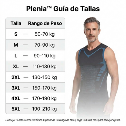 Plenia |Camiseta de Compresión para Hombre con Efecto Sauna