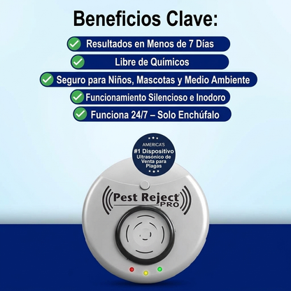 PestReject 2026 - Repelente Eléctrico de Plagas Mejorado